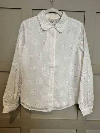 Bally Broderie Anglaise Blouse - Off White