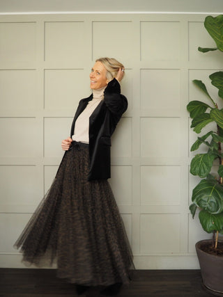 Taz Tulle Skirt with Elasticated Waist and Satin Ribbon - 7 Colours