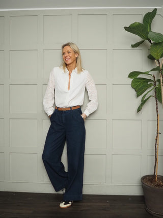 Bally Broderie Anglaise Blouse - Off White