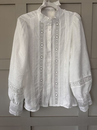 Belle Long Sleeve, Ruffle Collar Blouse, Best Seller - 9 Colours