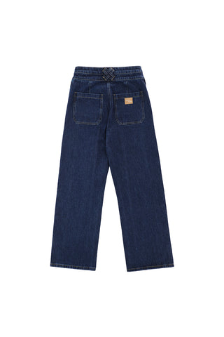 Willow Patched Pocket, High Rise Jeans with Double Waistband by Seventy Mochi - Americana