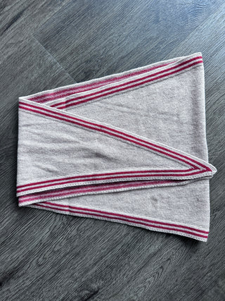 Bontie Cashmere Mix Scarf - Navy, Oatmeal