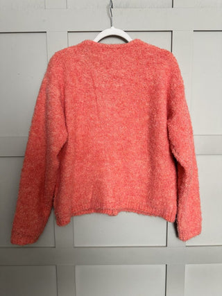 Melly Super Soft Cardigan - Blue, Coral
