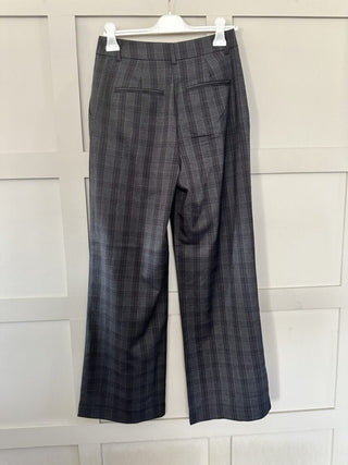 Callie Wide Leg Tailored Trousers with Pockets Front &amp; Back, by Moss Copenhagen - Dark Grey