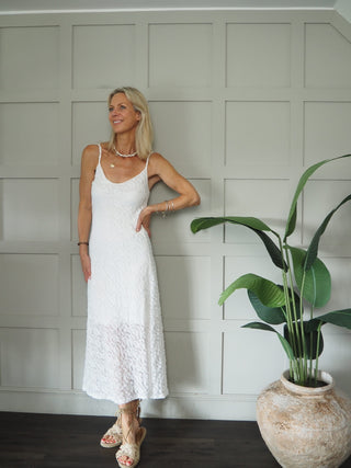 Salines Lace Dress - Black, Khaki, Off White