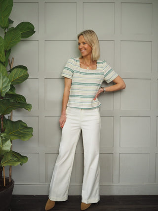 Didi Wide Leg Trousers - Cream