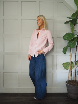 Lykke Classic, Long Sleeve Cotton Shirt by Part Two - Pink