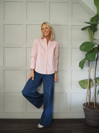 Lykke Classic, Long Sleeve Cotton Shirt by Part Two - Pink