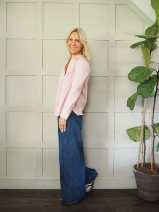 Lykke Classic, Long Sleeve Cotton Shirt by Part Two - Pink