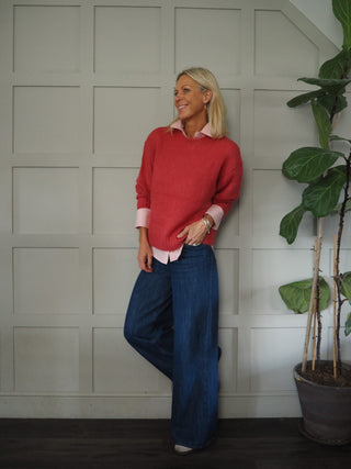 Lykke Classic, Long Sleeve Cotton Shirt by Part Two - Pink