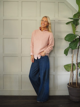 Lykke Classic, Long Sleeve Cotton Shirt by Part Two - Pink