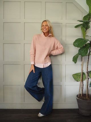 Lykke Classic, Long Sleeve Cotton Shirt by Part Two - Pink