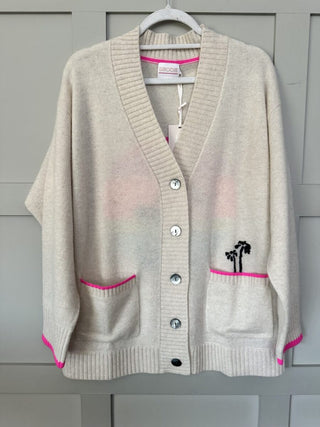 Wild West Cashmere Cardigan by Brodie - Ecru