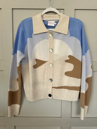 Wild West Cashmere Cardigan by Brodie - Ecru