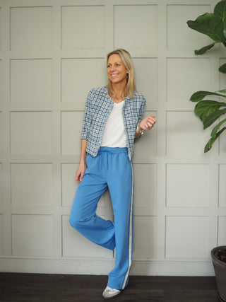 Livigno Sport Luxe Jogger Style Trousers by mbyM - Cornflower Blue