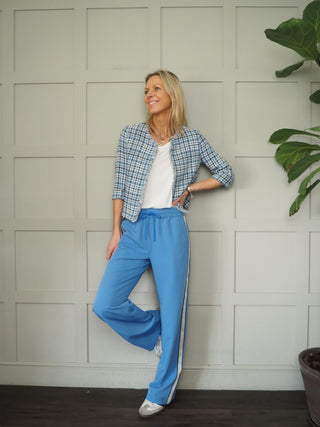 Livigno Sport Luxe Jogger Style Trousers by mbyM - Cornflower Blue