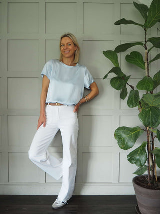 Nara Silk Mix Short Sleeved T-Shirt - 6 Colours