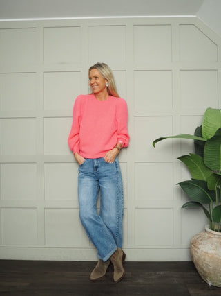 Padam Super Soft, Puff Shoulder Round Neck Jumper, Best Seller - 14 Colours