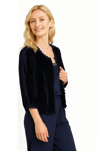 Bari Velvet Jacket by Luella - Black, Brown, Navy