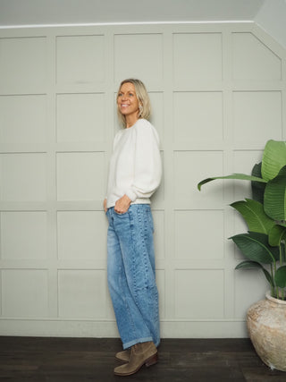 Padam Super Soft, Puff Shoulder Round Neck Jumper, Best Seller - 14 Colours