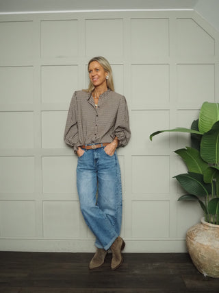 Olivia Gingham Blouse - 9 Colours