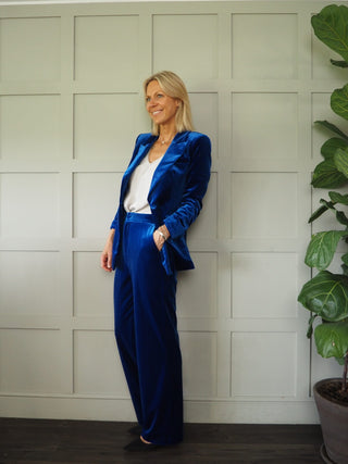 Keaka Single-Breasted Velvet Blazer, Best Seller - 7 Colours