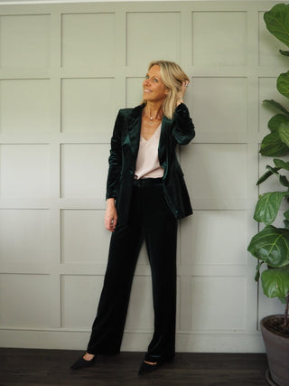 Keaka Single-Breasted Velvet Blazer, Best Seller - 7 Colours