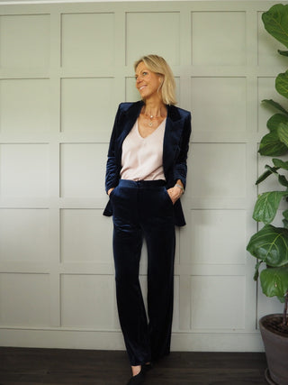 Keaka Single-Breasted Velvet Blazer, Best Seller - 7 Colours