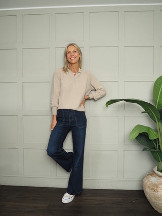 Joey Button Front Jumper - 8 Colours