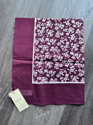 Loui Cotton Scarf by Part Two - Burgundy/Off White