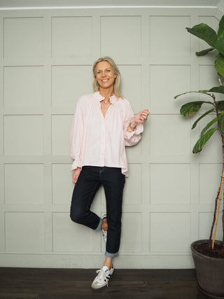 Josie Mid Rise Jeans with Stretch - Dark Denim