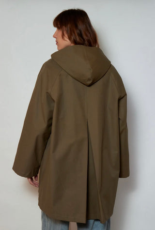 Elizabeth Jacket with Scarf Detail - Grey, Khaki