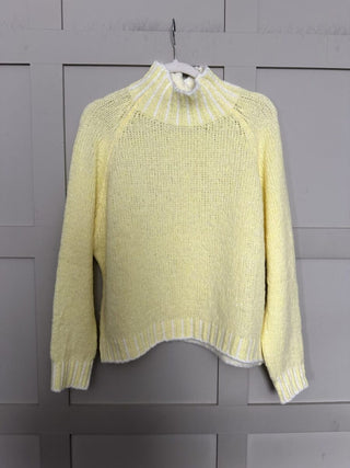 Una Turtle Neck with Contrasting Blanket Stitch Jumper, Best Seller - 17 Colours