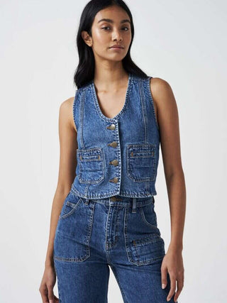 Queenie High Rise, Soft Flare Jeans by Seventy Mochi - Voyager Vintage