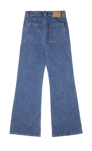 Queenie High Rise, Soft Flare Jeans by Seventy Mochi - Voyager Vintage