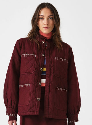 Quilted Pablo Jacket by Seventy Mochi - Mulberry