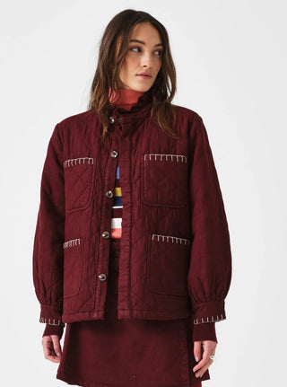 Quilted Pablo Jacket by Seventy Mochi - Mulberry