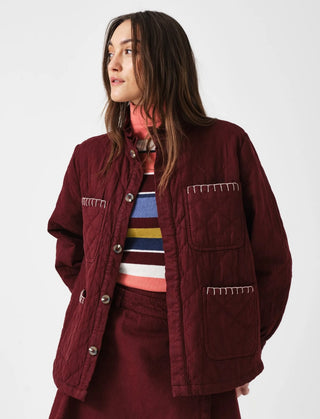 Quilted Pablo Jacket by Seventy Mochi - Mulberry