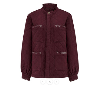 Quilted Pablo Jacket by Seventy Mochi - Mulberry