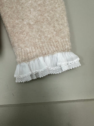 Morston Jumper with Ruffle Details - Oatmeal