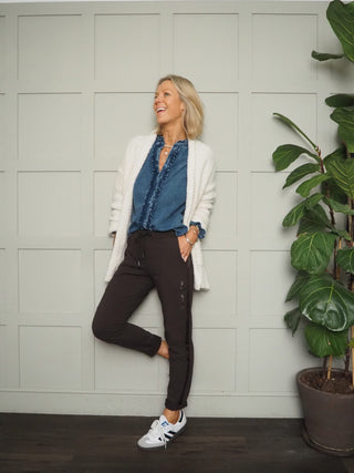 Bleux Jersey Joggers - Black, Chocolate