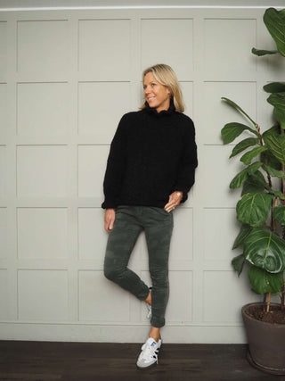 Ridley Skinny Fit Joggers - Black, Camel, Green Camo, Navy Blue, Peanut