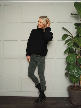 Ridley Skinny Fit Joggers - Black, Camel, Green Camo, Navy Blue, Peanut