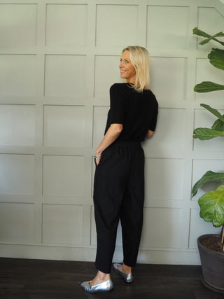 Starling V-Neck Short Sleeved Jumper with Pearlescent Buttons - 5 Colours