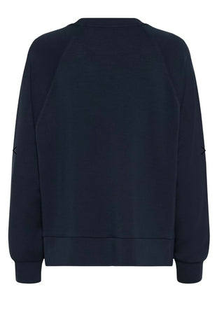 Zola Super Soft Sweatshirt with Side Zips by Part Two - Dark Navy