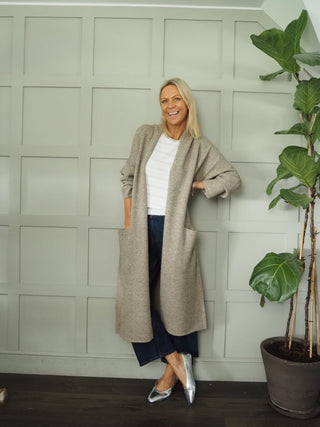 Raffi Vest with Scalloped Detail - Ecru, Oatmeal