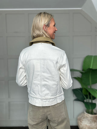 Fai Denim Jacket by Seventy Mochi - Ecru
