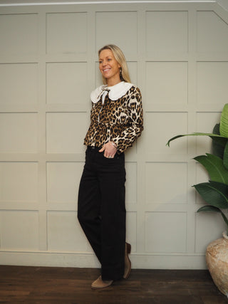 Bylydia Wide Leg Jeans by B Young - Black