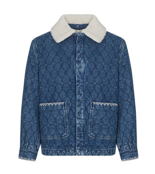 Frida Sherpa Collar Quilted Jacket by Seventy Mochi - Nightfall, Pasadena
