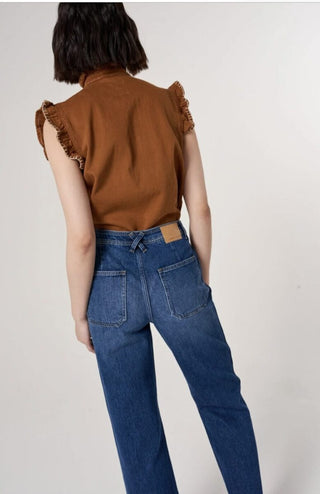 Mabel Wide Leg, High Rise Jeans By Seventy Mochi - Idaho Vintage